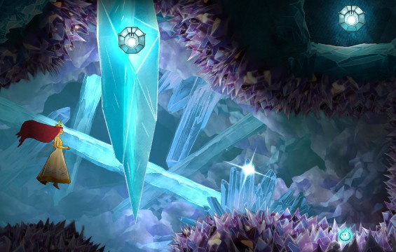 Z kamienia po lewej stronie wypadnie Firefly Elixir, a z drugiego Rough Citrine - Rozdział 10 | Sekrety i znajdźki | Child of Light - Child of Light - poradnik do gry