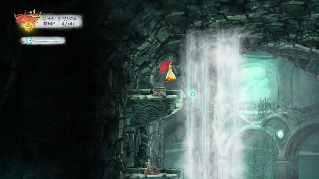 W skrzyni po lewej jest Potent Faery Nektar, a w tej po prawej Magic Defense Elixir - Rozdział 10 | Sekrety i znajdźki | Child of Light - Child of Light - poradnik do gry