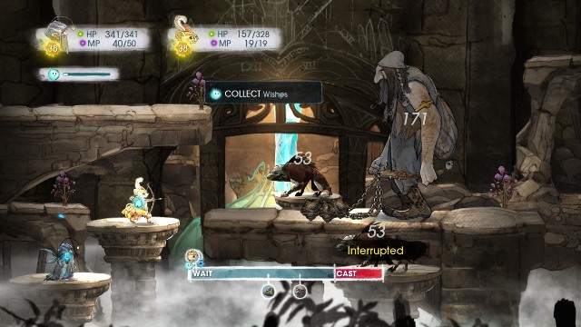 Drugi wojownik natomiast może ochronić swojego towarzysza, a dodatkowo szybkość ładowania jego tur wzrasta z każdym atakiem - Giant Ogre | Bossowie | Child of Light - Child of Light - poradnik do gry