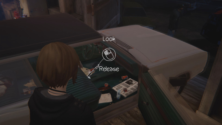 Teraz udaj się w pobliże kabiny samochodu i odblokuj hamulec ręczny (Release) - Rozdział 1 | Solucja Life Is Strange Before the Storm | Epizod 1 - Awake - Life Is Strange: Before the Storm - poradnik do gry