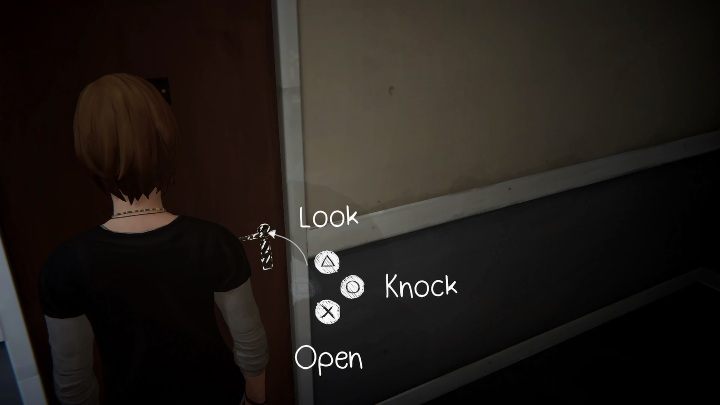 Kiedy dotrzesz do drzwi będziesz mógł albo wejść (OPEN), albo zapukać (KNOCK) - Rozdział 4 - Teatr, przedstawienie | Solucja Epizod 2 - Life Is Strange: Before the Storm - poradnik do gry
