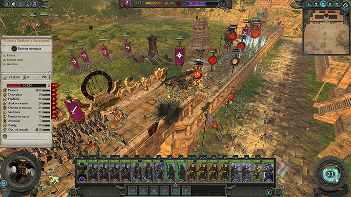 Smok na murach może wywołać spory zamęt wśród obrońców. - Oblężenia | Prowadzenie bitew w Total War Warhammer II - Total War: Warhammer II - poradnik do gry