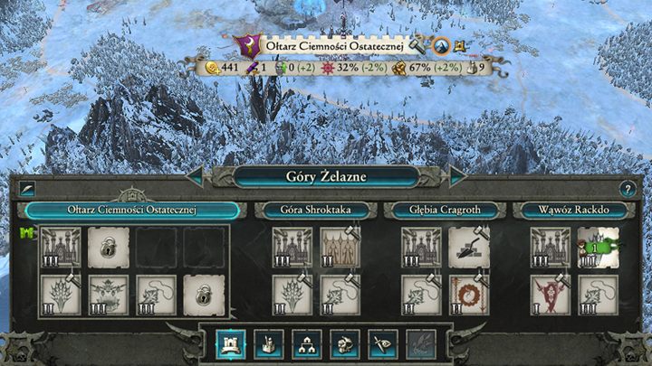 Prawie każda prowincja składa się ze stolicy i od 1 do 3 mniejszych osad. - Rozwój osad i klimat prowincji w Warhammer II | Rozgrywka na mapie kampanii - Total War: Warhammer II - poradnik do gry