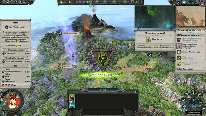 W dalszych podbojach uważaj na ukryte frakcje Skavenów. - Zakon Mistrzów Magii - porady | Wysokie Elfy w Total War Warhammer II - Total War: Warhammer II - poradnik do gry