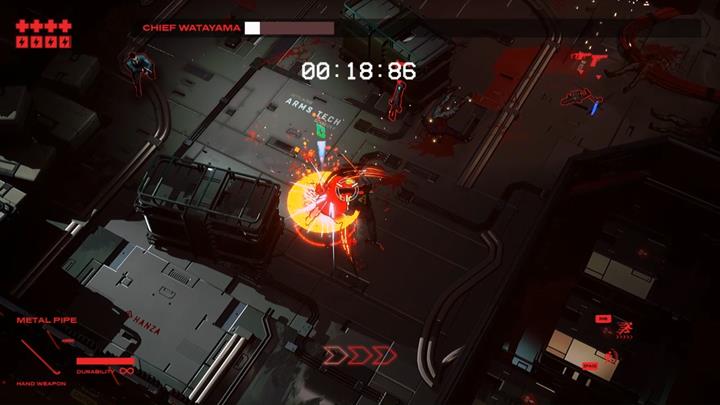 Używaj zrywu tak, by znaleźć się bezpośrednio na bossie i atakuj z pomocą broni do walk wręcz. - Szef Watayama | Polowanie na głowy | Ruiner - Ruiner - poradnik do gry