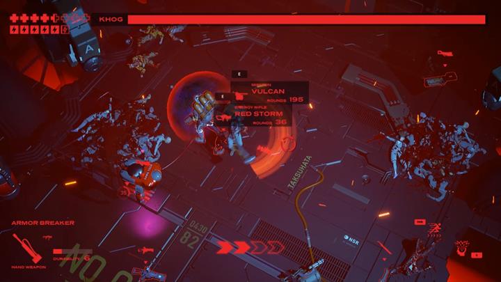 Wróg posiada tarczę, która odbija ataki od frontu - użyj ataków wirujących, by zadać sporo obrażeń. - Khog | Polowanie na głowy | Ruiner - Ruiner - poradnik do gry