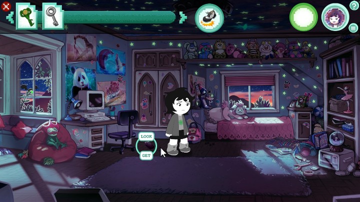 Na podłodze koło biurka znajduje się krótkofalówka - Pokój | Opis przejścia - Akt 1 | Hiveswap - Hiveswap - poradnik do gry