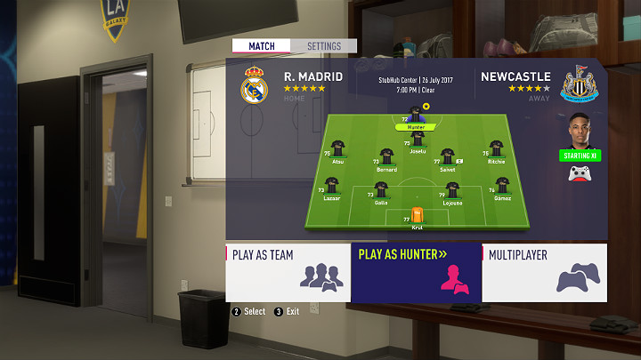 Przed każdym meczem musisz zdecydować się, czy będziesz grać całym zespołem, czy tylko jednym zawodnikiem - Uzyskiwanie dobrych not meczowych | Droga do sławy | FIFA 18 - FIFA 18 - poradnik do gry