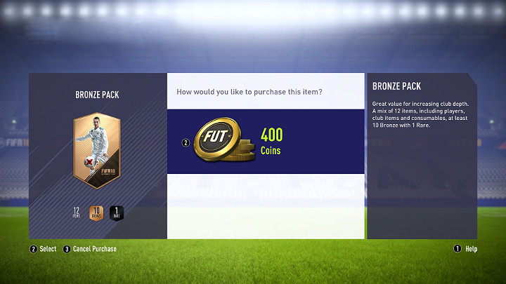 Metoda, która polega na zakupie paczki za 400 monet i sprzedaży wszystkiego co się w niej znajdzie - Najlepsze metody zarabiania w FUT | FIFA 18 - FIFA 18 - poradnik do gry