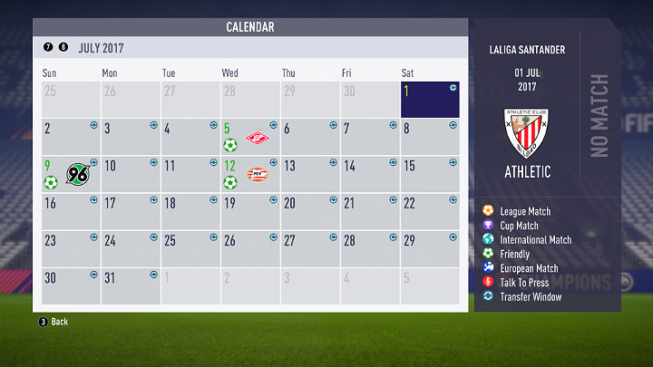 Terminarz spotkań Twojej drużyny może być bardzo napięty i często będziesz zmuszony rozgrywać dwa mecze w tygodniu co wiąże się z rotacją składu - Skład i trening | Kariera menadżera | FIFA 18 - FIFA 18 - poradnik do gry