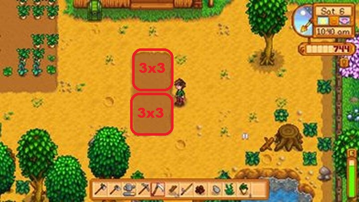9-segmentowe uprawy nie są wymagane, ale mogą przynieść duże korzyści. - Jak najlepiej zacząć pierwszy dzień w Stardew Valley | Szybki start - Stardew Valley - poradnik do gry