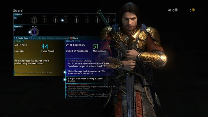 Przedmioty legendarne oferują bardzo dużo bonusów. - Śródziemie Cień Wojny: Zestawy legendarne - Śródziemie: Cień Wojny - poradnik do gry 