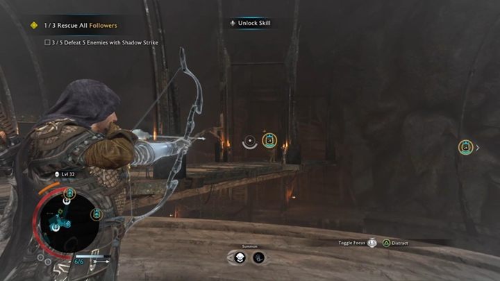 Znajdziesz tutaj umiejętności zasięgowe, takie jak np. doskok do wroga. - Śródziemie Cień Wojny: Umiejętności - Rozwój postaci - Śródziemie: Cień Wojny - poradnik do gry 