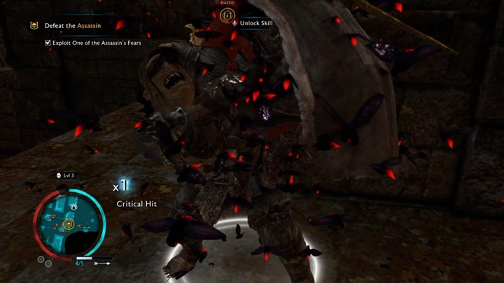 Skorzystaj z much, a ułatwisz sobie walkę z kapitanem. - Śródziemie Cień Wojny: Ostrze w ciemnościach - solucja - Śródziemie: Cień Wojny - poradnik do gry 