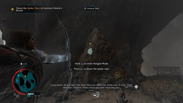 Zniszcz gniazdo pająków, a stworzenia pomogą ci w walce. - Śródziemie Cień Wojny: Brama zdrajców - solucja - Śródziemie: Cień Wojny - poradnik do gry 