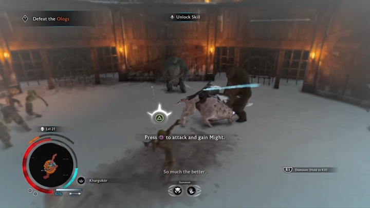 Przejmij karagora, by pomógł ci w walce. - Śródziemie Cień Wojny: Krwawy sport - solucja - Śródziemie: Cień Wojny - poradnik do gry 