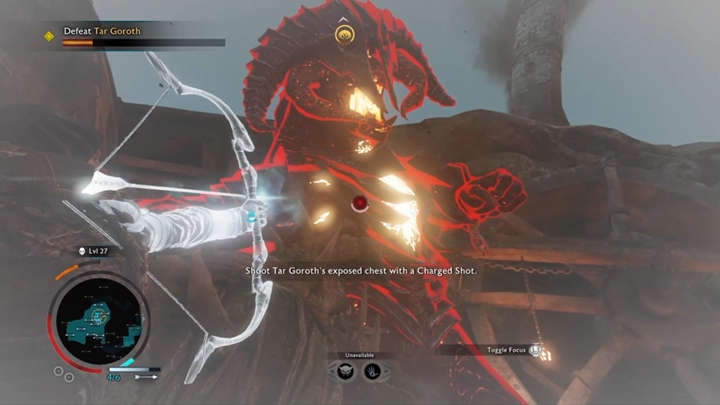 W ostatniej fazie walki, celuj w pierś wroga i zmuś go do odwrotu. - Śródziemie Cień Wojny: Carnan - solucja - Śródziemie: Cień Wojny - poradnik do gry