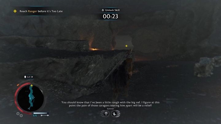 Musisz dotrzeć do Strażnika przed upływem czasu. - Śródziemie Cień Wojny: Zwiady - solucja - Śródziemie: Cień Wojny - poradnik do gry 