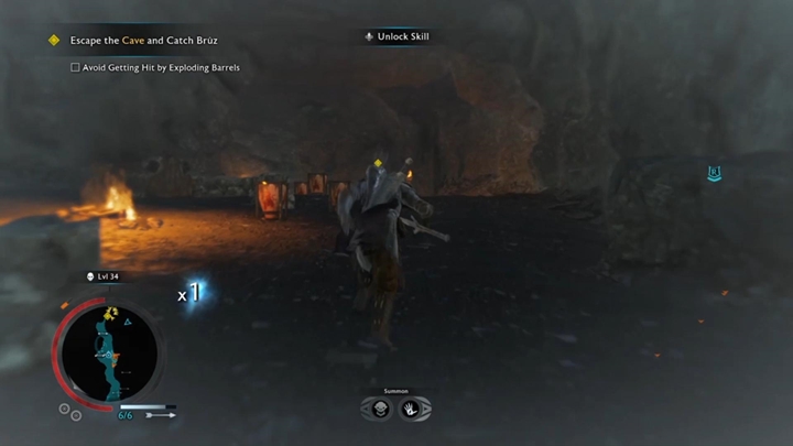 Omiń beczki i ucieknij do wyjścia. - Śródziemie Cień Wojny: Zwiady - solucja - Śródziemie: Cień Wojny - poradnik do gry 