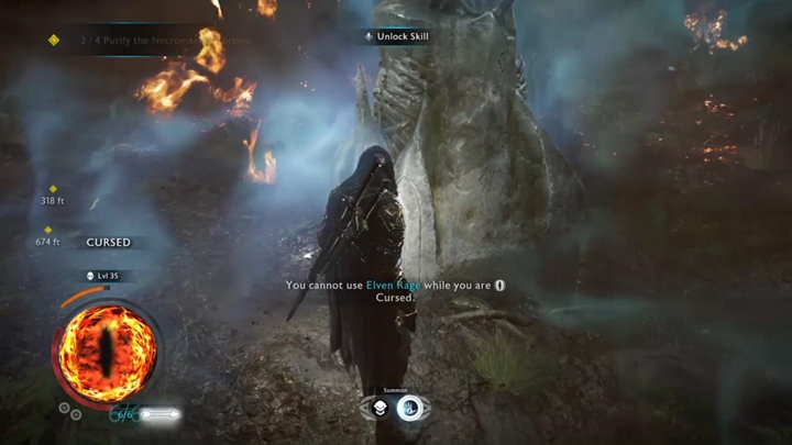 Najpierw musisz oczyścić totemy. - Śródziemie Cień Wojny: Płonący las - solucja - Śródziemie: Cień Wojny - poradnik do gry 