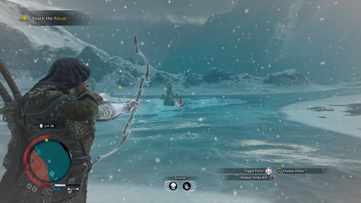 Możesz użyć mrocznego ciosu, by od razu zacząć walkę. - Śródziemie Cień Wojny: Ogień z lodu - Śródziemie: Cień Wojny - poradnik do gry 