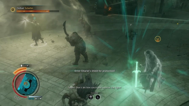 Pamiętaj, by kryć się pod osłoną Eltariel. - Śródziemie Cień Wojny: Wieża Czarnoksiężnika - Śródziemie: Cień Wojny - poradnik do gry 