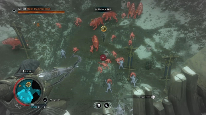 Celny strzał w beczkę znacząco osłabi wrogów. - Śródziemie Cień Wojny: Plaga - solucja - Śródziemie: Cień Wojny - poradnik do gry 