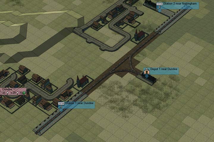 Najprostsze i najczęściej stosowane połączenie na początku gry - Jak dobrze łączyć stacje? | Podstawy rozgrywki | Mashinky - Mashinky - poradnik do gry