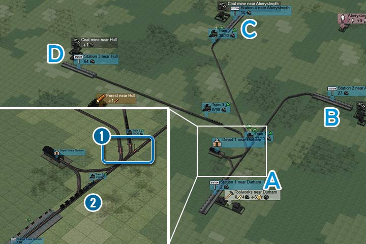 Chcesz połączyć kilka wytwórni z fabryką lub kilka małych miast z jednym dużym - Jak dobrze łączyć stacje? | Podstawy rozgrywki | Mashinky - Mashinky - poradnik do gry