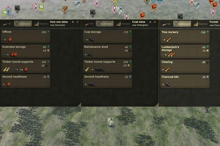 Większość ulepszeń wytwórni skupia się na zwiększeniu wytwarzania surowców. - Ulepszenie wytwórni oraz fabryk | Podstawy rozgrywki - Mashinky - poradnik do gry