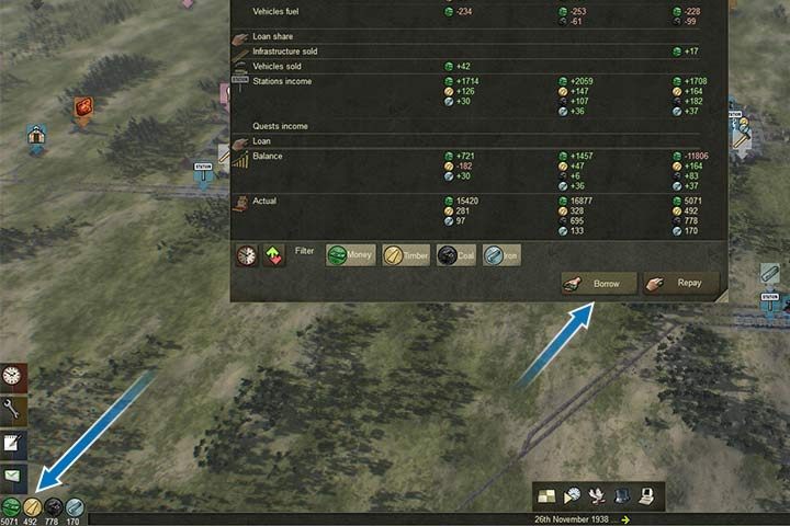 Jeśli brakuje ci pieniędzy, warto zaciągnąć dodatkową pożyczkę - Porady na początek | Szybki start | Mashinky - Mashinky - poradnik do gry