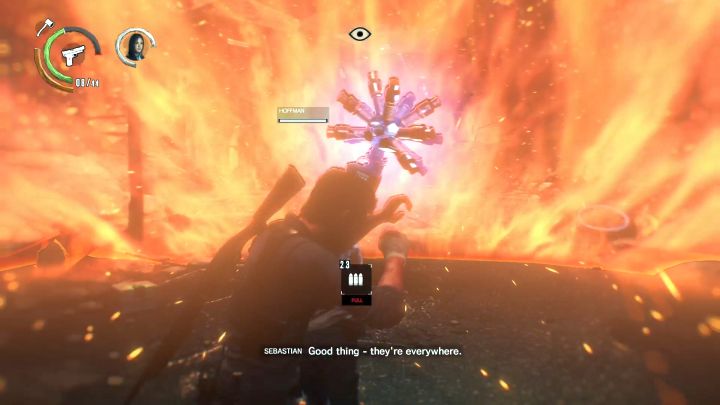 Warto korzystać tutaj z pistoletu, gdyż Hoffman przenosi sporą jej ilość. - Rozdział 13 - Twierdza | Opis przejścia Evil Within 2 - Evil Within 2 - poradnik do gry