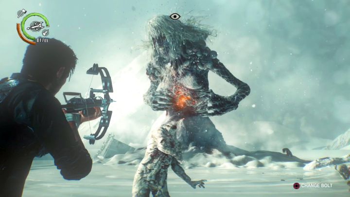 Ostrzeliwuj słaby punkty Myry ulokowany na brzuchu. - Rozdział 16 - Pustka | Opis przejścia Evil Within 2 - Evil Within 2 - poradnik do gry