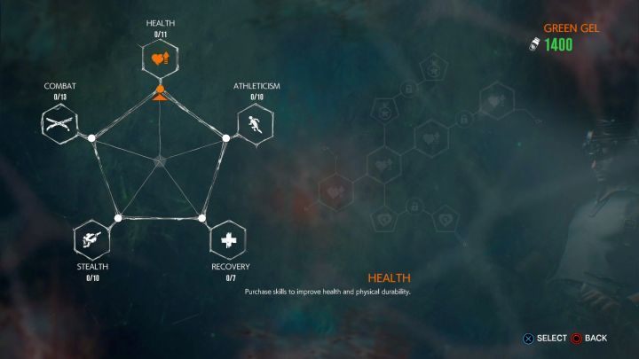 Do wyboru są zdolności z 5 grup. - Rozwój postaci w Evil Within 2 | Porady - Evil Within 2 - poradnik do gry