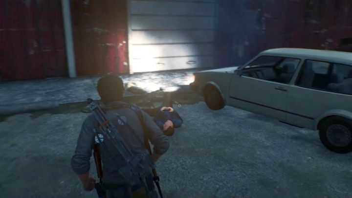 Przy tym ciele znajdziesz interesującą cię broń. - Jak zdobyć pistolet z celownikiem laserowym w Evil Within 2? - Evil Within 2 - poradnik do gry