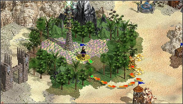 Mapa przygody to główny teren rozgrywki - Co powinien wiedzieć każdy bohater w świecie męstwa i magii? - część 1 - Heroes of Might & Magic IV: Winds of War - poradnik do gry