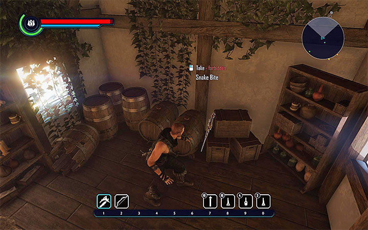 Miecz Ukąszenie Węża (czyli Snake Bite) podobnie jak opisany wyżej Rogaty Miecz możesz ukraść z jednej z chatek w wiosce Goliet (broń pokazuje obrazek) - Elex: Lepsza broń na start - jak zdobyć? - Elex - poradnik do gry