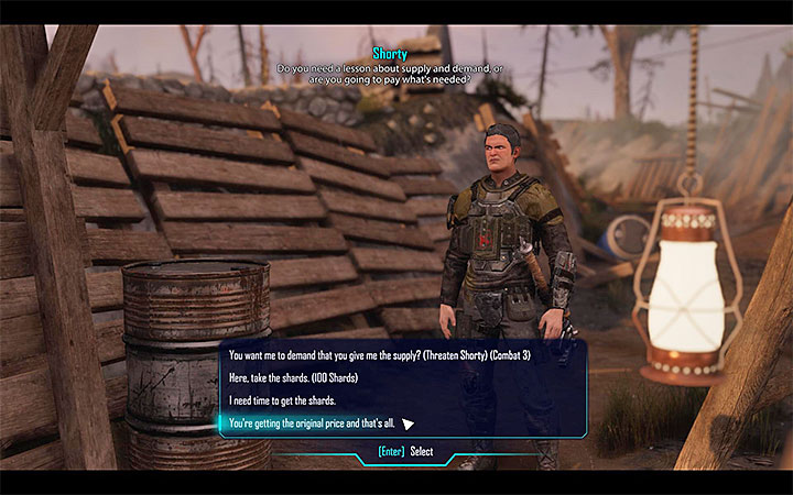 Wybierz jak chcesz zareagować na żądanie wyższej zapłaty - Zadania w The Hort | Ignadon | Zadania poboczne | Solucja Elex - Elex - poradnik do gry