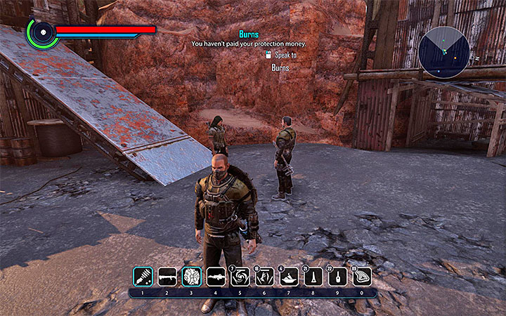 Stój blisko rozmawiających osób - Awans do rangi Egzekutor | Banici | Zadania frakcji | Solucja Elex - Elex - poradnik do gry