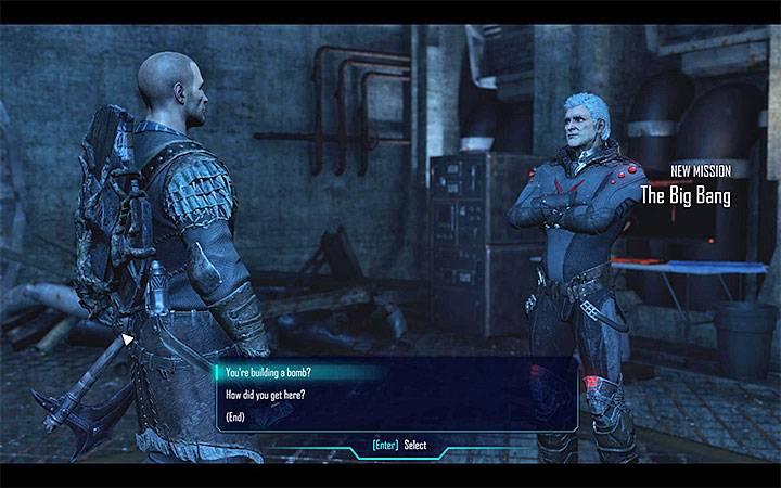 Konrad przebywa w bunkrze, w którym znajduje się również przygotowywana bomba - Big Bang | Rozpoczęcie łowów | Zadania główne Elex - Elex - poradnik do gry