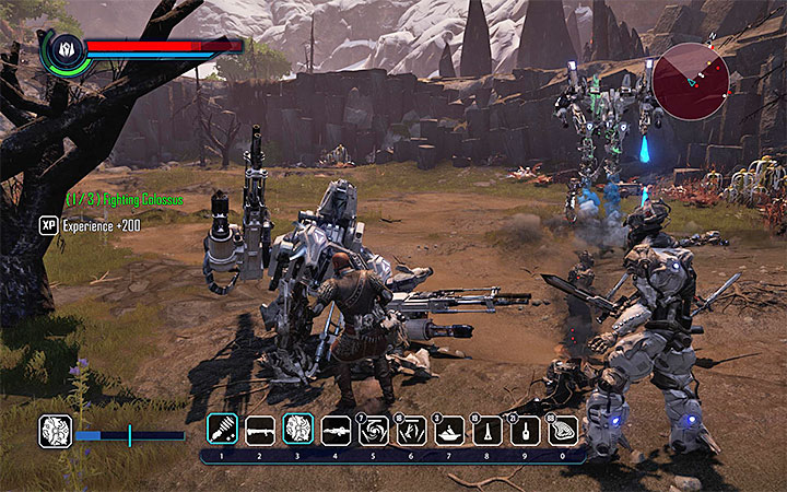 Musisz zniszczyć w sumie 9 mechów Fighting Colossus - Wielka ofensywa Ulbrichta | Rozpoczęcie łowów | Zadania główne Elex - Elex - poradnik do gry