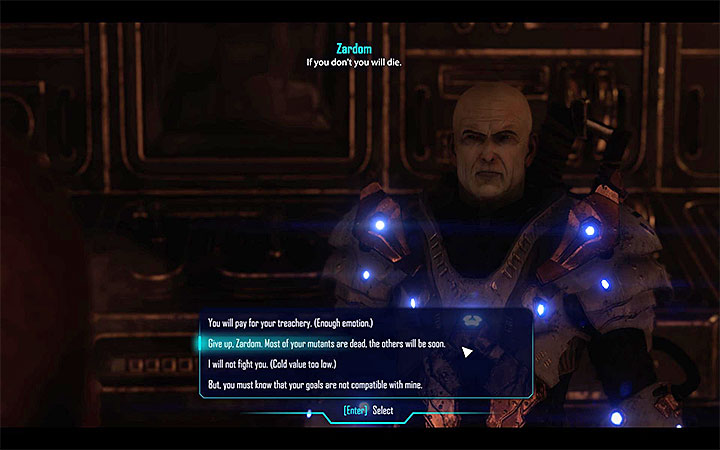 Możesz pozwolić Zardomowi odejść lub go zabić - Przyszłość Magalanu | Finał gry | Zadania główne Elex - Elex - poradnik do gry