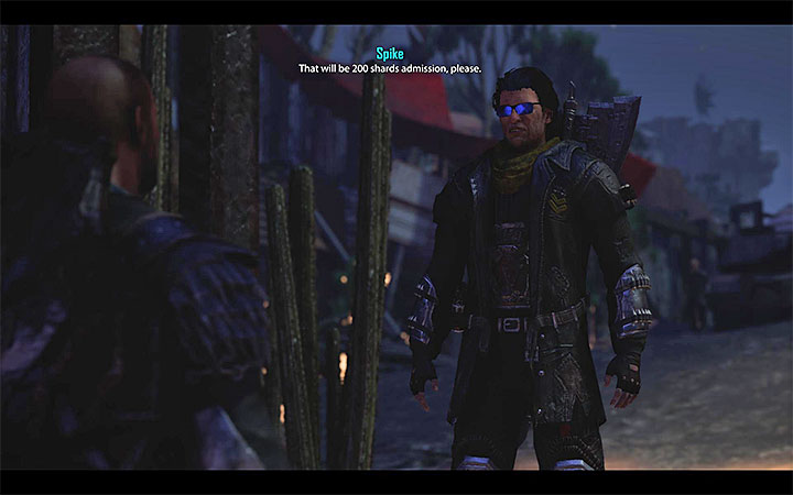 Spike w przeciwieństwie do Cuttera żąda zapłaty za wejście do fortu - Zadania w Forcie | Tavar | Zadania poboczne | Solucja Elex - Elex - poradnik do gry