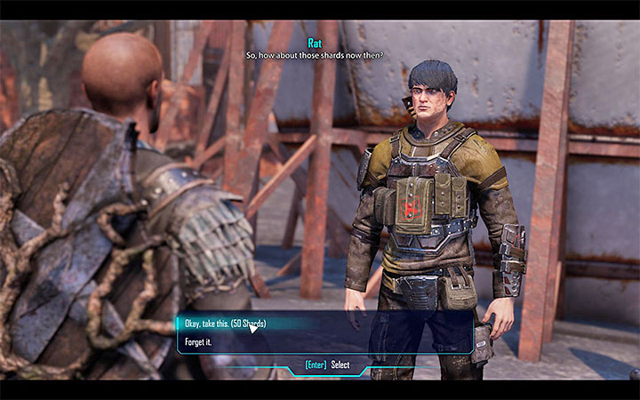 Pierwsze spotkanie z Ratem - może zaczepić bohatera gdy ten będzie obok niego przechodził - Konfederacja włóczęgów | Tavar | Zadania poboczne | Solucja Elex - Elex - poradnik do gry