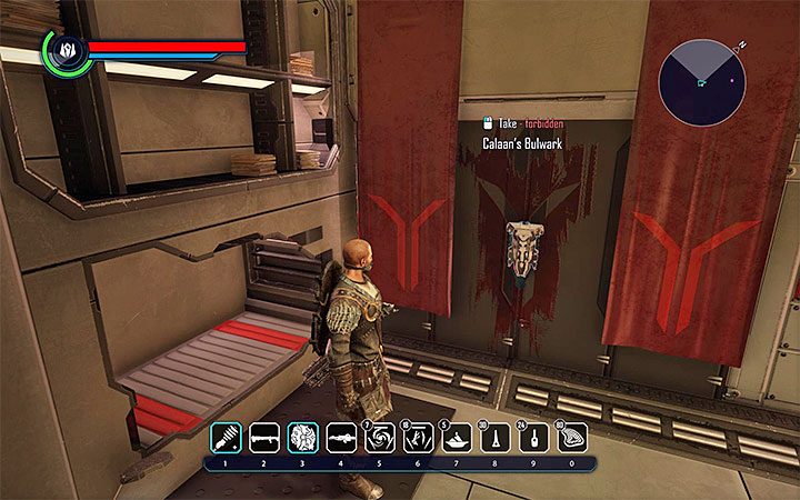 Tarcza Podpora Calana (czyli Calaans Bulwark shield) ta wisi na jednej ze ścian na piętrze katedry Katedra w mieście Hort będącym siedzibą frakcji kleryków - Legendarne przedmioty w Elex | Zestawienie przedmiotów - Elex - poradnik do gry