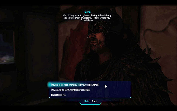 Dobrze przemyśl decyzję podczas spotkania z Hakonem - W poszukiwaniu wskazówek | Edan | Zadania poboczne | Solucja Elex - Elex - poradnik do gry