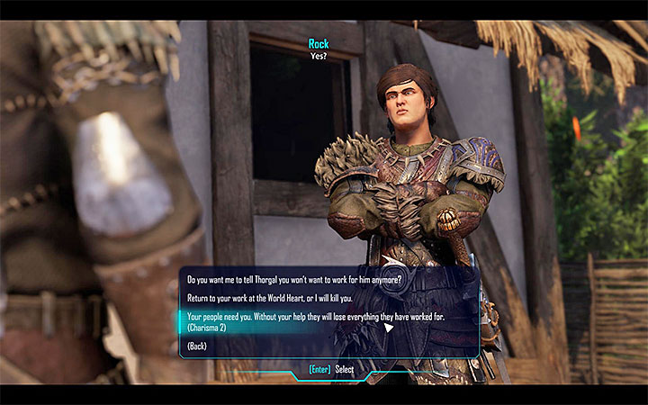 Użyj Charyzmy lub pobij Rocka żeby nakłonić go do powrotu do Berserkerów - Brakujący człowiek | Edan | Zadania poboczne | Solucja Elex - Elex - poradnik do gry