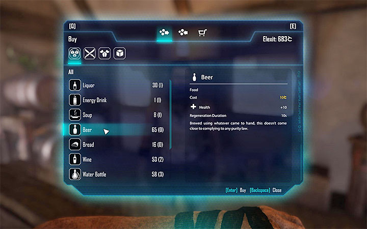 Odszukaj piwo na liście napojów sprzedawanych przez Orana - Zadania w Goliet | Edan | Zadania poboczne | Solucja Elex - Elex - poradnik do gry