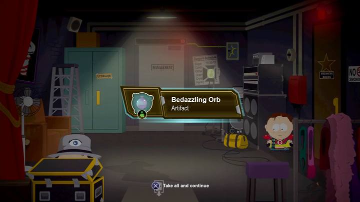 Kula olśnienia na zapleczu klubu - Artefakty i przepisy - sekrety w South Park Fractured But Whole - South Park: The Fractured But Whole - poradnik do gry