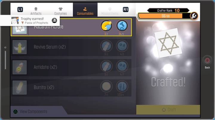 Za wykonanie Obrazku z makaronu dodatkowo odblokujesz osiągniecie! - Pozostałe przepisy - sekrety w South Park Fractured But Whole - South Park: The Fractured But Whole - poradnik do gry